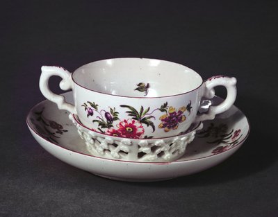 Derby trembleuse cup and saucer, c.1758 by English School